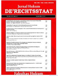 					View Vol. 12 No. 1 (2026): JURNAL HUKUM DE' RECHTSSTAAT 
				