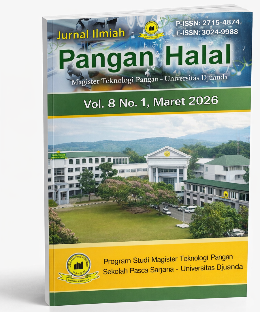 					View Vol. 8 No. 1 (2026): Jurnal Ilmiah Pangan Halal
				